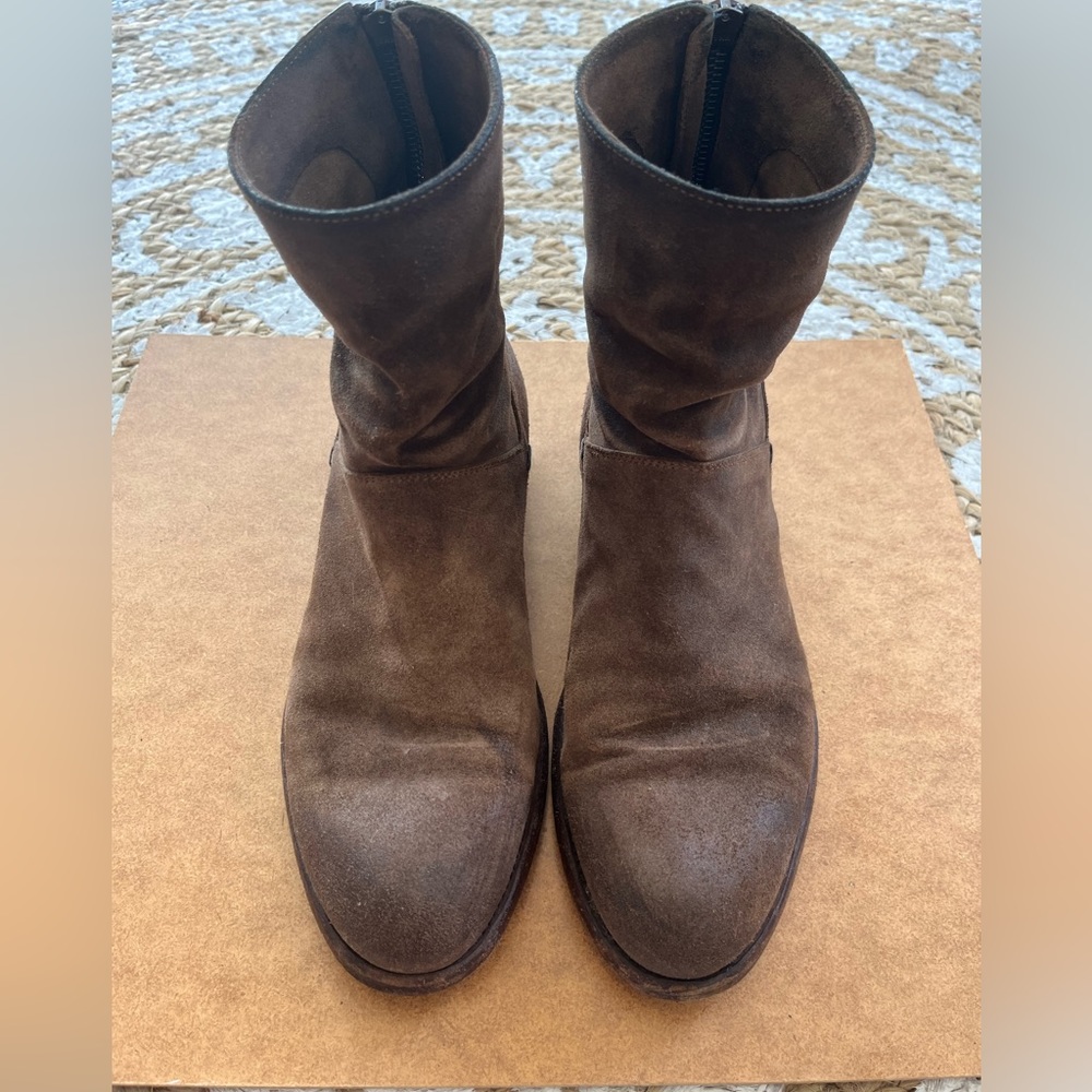 Pantanetti Italian Brown Suede Boots Size 7